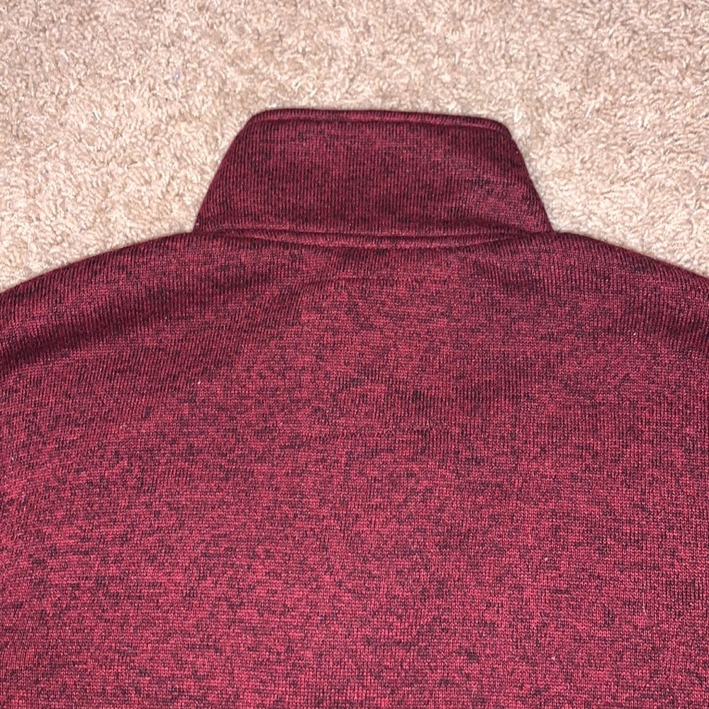 Men’s Urban Pipeline Maroon Fleece Half Zip Sweater Size Small - Picture 10 of 10
